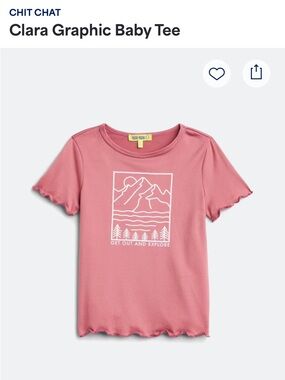 Dusty Rose 'Get Out and Explore' Short Sleeve Tee